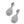 Load image into Gallery viewer, Pair of silver earrings with clear gemstones on a white background
