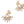 Load image into Gallery viewer, Gold earrings with opal stones on a white background
