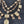 Load image into Gallery viewer, Cream &amp; Gold Dangle Statement Necklace — 17 Inch
