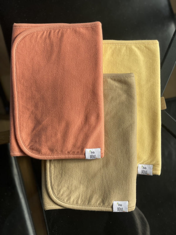 Moe 3-Layer Baby Burp Cloths — 3 Pack | 21" x 10"