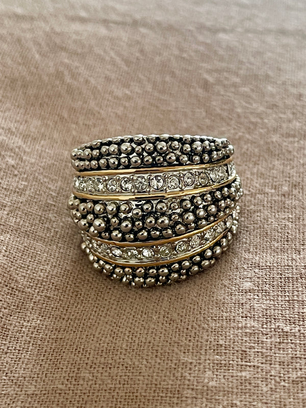 Chunky pebble Statement Ring
