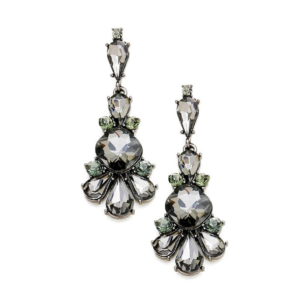 Smoke Black Chandelier Earrings