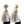 Load image into Gallery viewer, Black &amp; Grey Crystal Tassel Drop Earrings — Gold Tone
