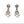 Load image into Gallery viewer, Pair of pearl and crystal earrings on a white background
