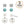 Load image into Gallery viewer, Turquoise Double Sided Statement Trio earrings
