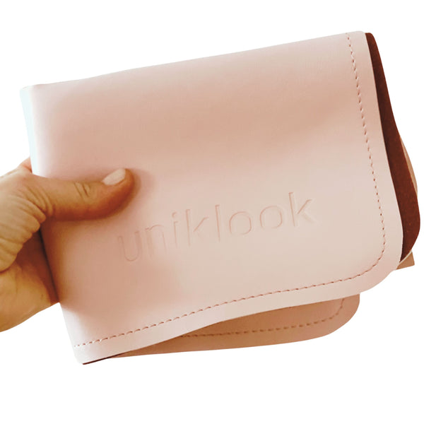 Vegan Leather Baby Changing Mat — Pink | 14" x 22"
