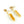 Load image into Gallery viewer, Gold feather earrings with pearls on a white background
