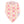 Load image into Gallery viewer, Baby bib with pink and white triangle pattern on a peach background
