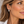 Load image into Gallery viewer, Two-Tone Crystal Pavé Clip-On Hoop Earrings – Vintage Silver &amp; Gold

