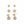 Load image into Gallery viewer, Set of gold earrings including star-shaped and ball designs on a white background
