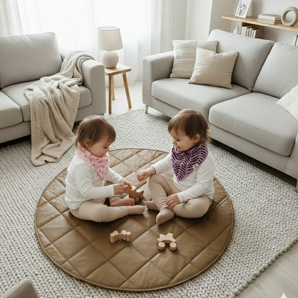 Tan vegan leather changing mat Canada