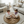 Load image into Gallery viewer, Quilted Vegan Leather Round Floor Mat — Tan &amp; Gray | 35"
