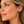 Load image into Gallery viewer, Woman wearing black cube cubic zirconia stud earrings
