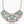 Load image into Gallery viewer, Antique Silver &amp; Turquoise Filigree Statement Necklace
