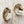 Load image into Gallery viewer, Vintage Beige Hoop Earrings – Gold-Tone Filigree Statement Jewelry
