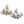 Load image into Gallery viewer, Pair of pearl earrings with purple accents on a white background
