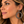 Load image into Gallery viewer, Woman wearing hammered gunmetal circle drop earrings, 2.25 inch
