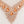 Load image into Gallery viewer, Peach teardrop crystal statement necklace close-up
