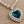 Load image into Gallery viewer, Teal heart pendant angled close-up
