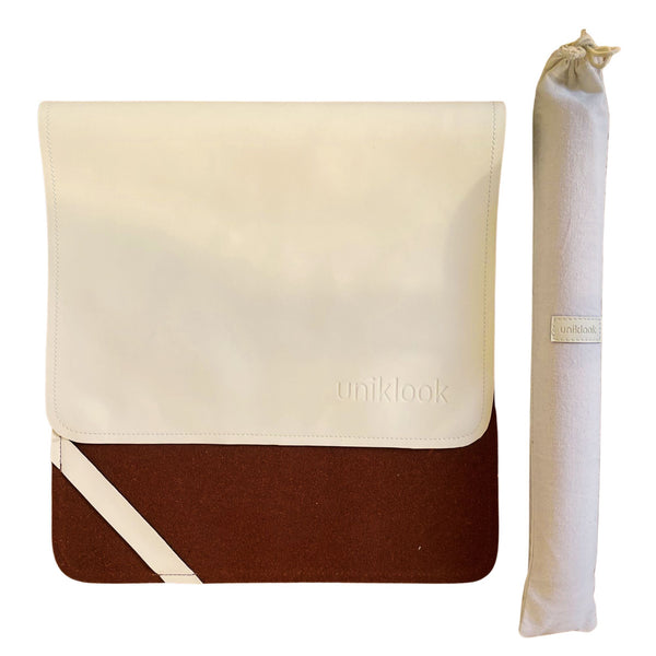 Vegan Leather Baby Changing Mat — Cream | 16" x 30"