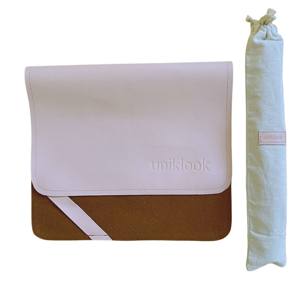 Vegan Leather Baby Changing Mat — Pink | 14" x 22"