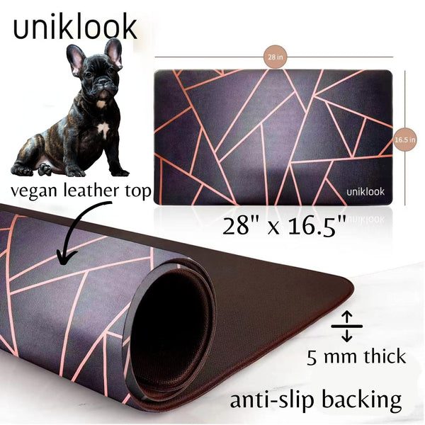 Waterproof Pet Feeding Mat — Avant-Garde Pink | 28 x 16.5 in