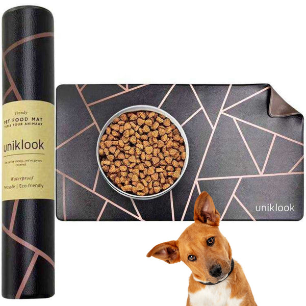 Waterproof Pet Feeding Mat — Avant-Garde Pink | 28 x 16.5 in