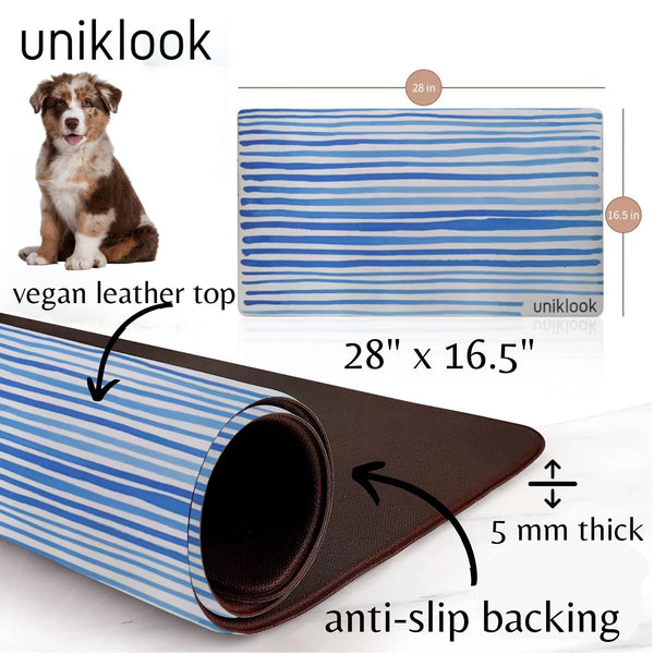 Waterproof Pet Food Mat — Beachy Vibe | 28 x 16.5 in