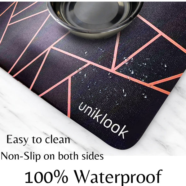 Waterproof Pet Feeding Mat — Avant-Garde Pink | 28 x 16.5 in