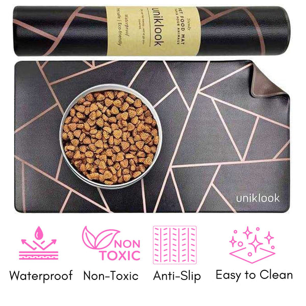 Waterproof Pet Feeding Mat — Avant-Garde Pink | 28 x 16.5 in