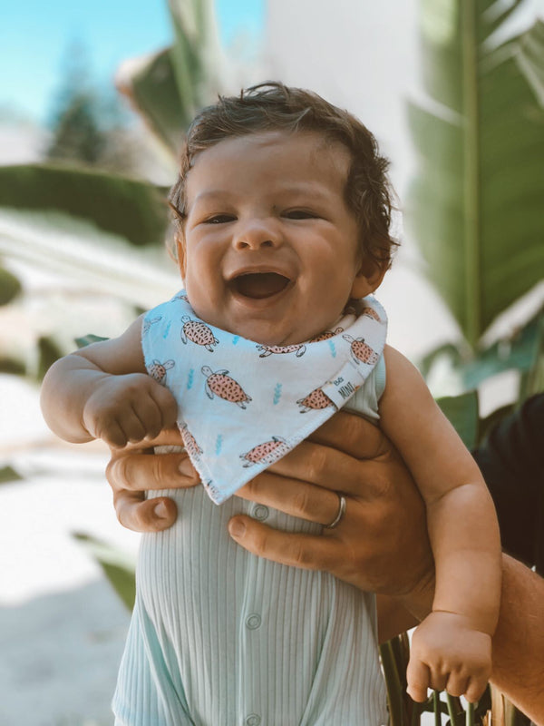 Organic Cotton Bandana Bibs — Endangered Species Print