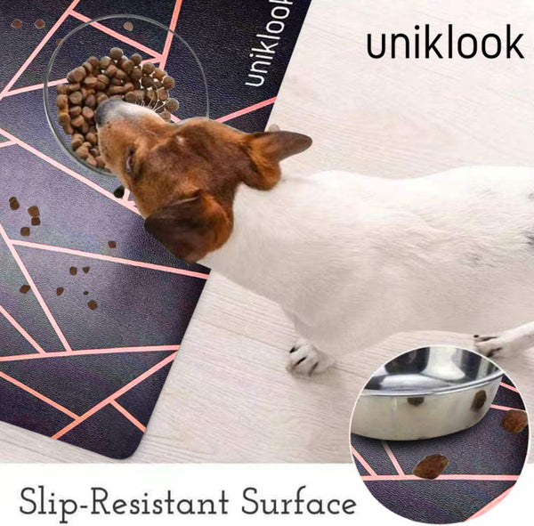 Waterproof Pet Feeding Mat — Avant-Garde Pink | 28 x 16.5 in