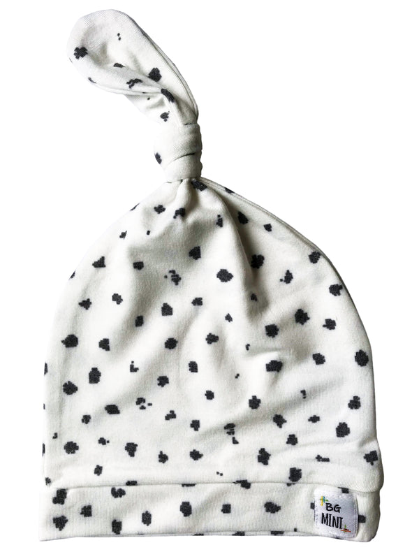 Avery Organic Cotton Baby Knot Hat — Neutral Print | BG Mini