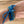 Load image into Gallery viewer, Blue Iridescent Glass Bead 5-Row Stretch Bracelet
