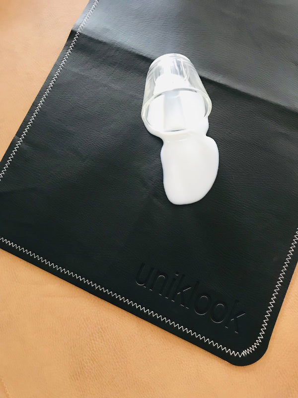 Vegan Leather Baby Changing Mat — Cream & Terra | 14" x 22"
