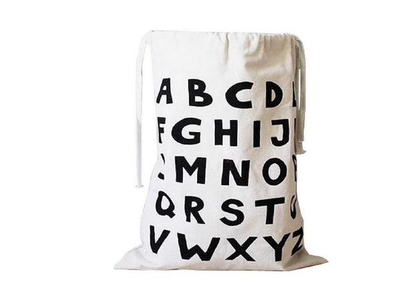 Natural Canvas Drawstring Storage Bag — 25 x 18 Inch