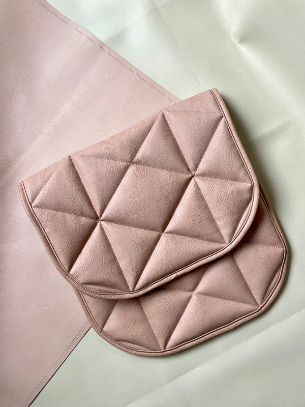 Quilted Vegan Leather Mat — Pink
