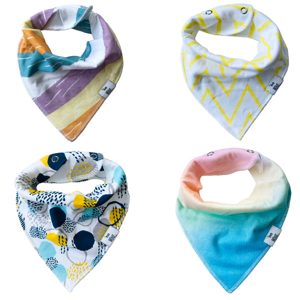 Emy Organic Cotton Bandana Bibs — Colorful Prints