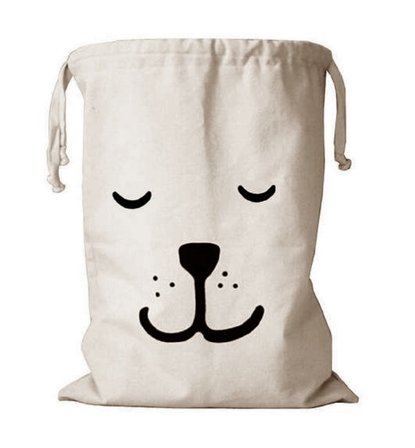 Natural Canvas Toy & Laundry Storage Bag — 25 x 18 Inch