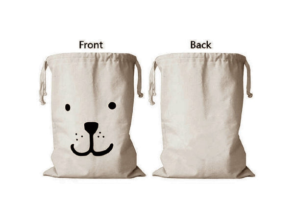 Natural Canvas Drawstring Storage Bag — 25 x 18 Inch